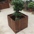 sun exposed durable 100*33*30/40mm wooden planter flowers Pot